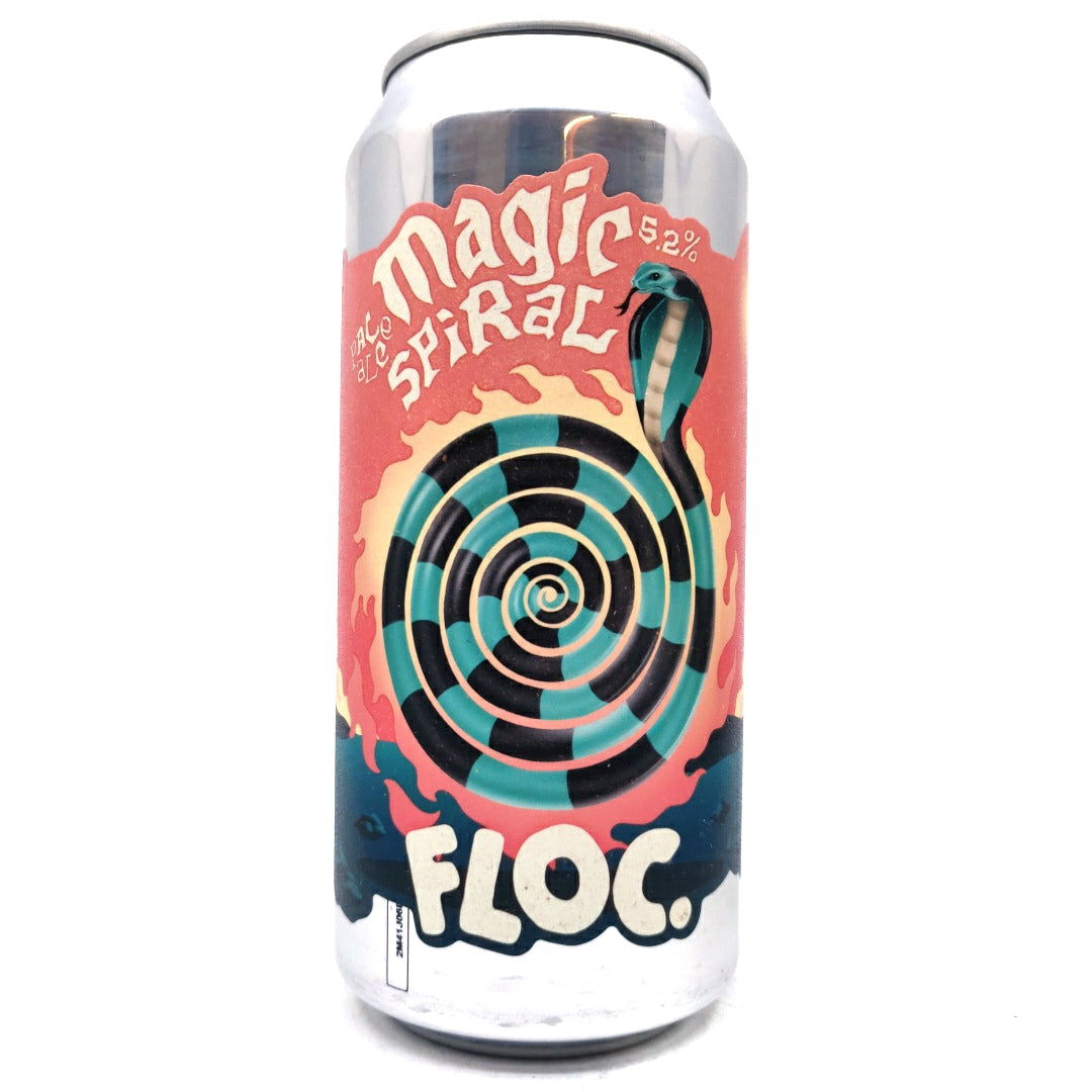 Floc Brewing Magic Spiral Pale Ale 5.2% (440ml can)-Hop Burns & Black