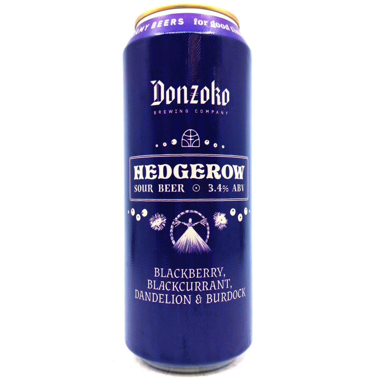 Donzoko Hedgerow Sour 3.4% (500ml can)-Hop Burns & Black