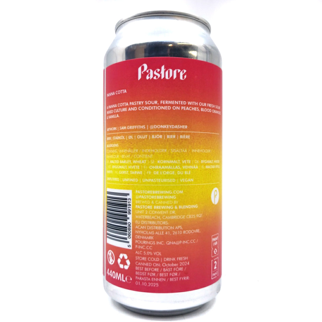 Pastore Panna Cotta Peach Blood Orange Vanilla Pastry Sour 5% (440ml can)-Hop Burns & Black