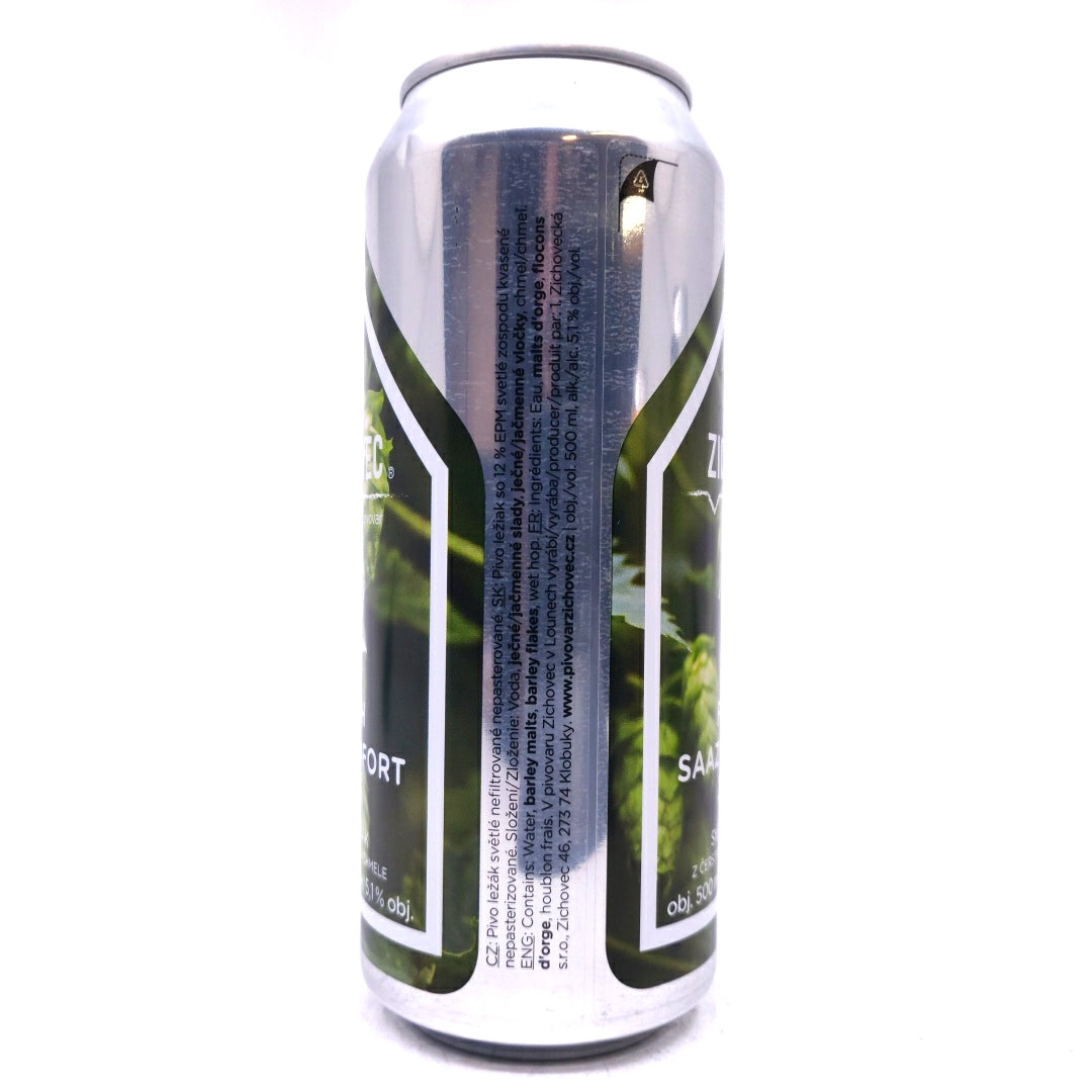 Pivovar Zichovec Fresh Saaz Comfort Czech Pilsner 5.1% (500ml can)-Hop Burns & Black