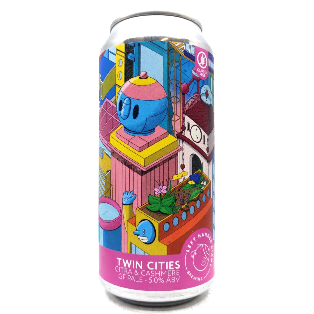 Left Handed Giant Twin Cities Citra & Cashmere Pale Ale 5% (440ml can)-Hop Burns & Black