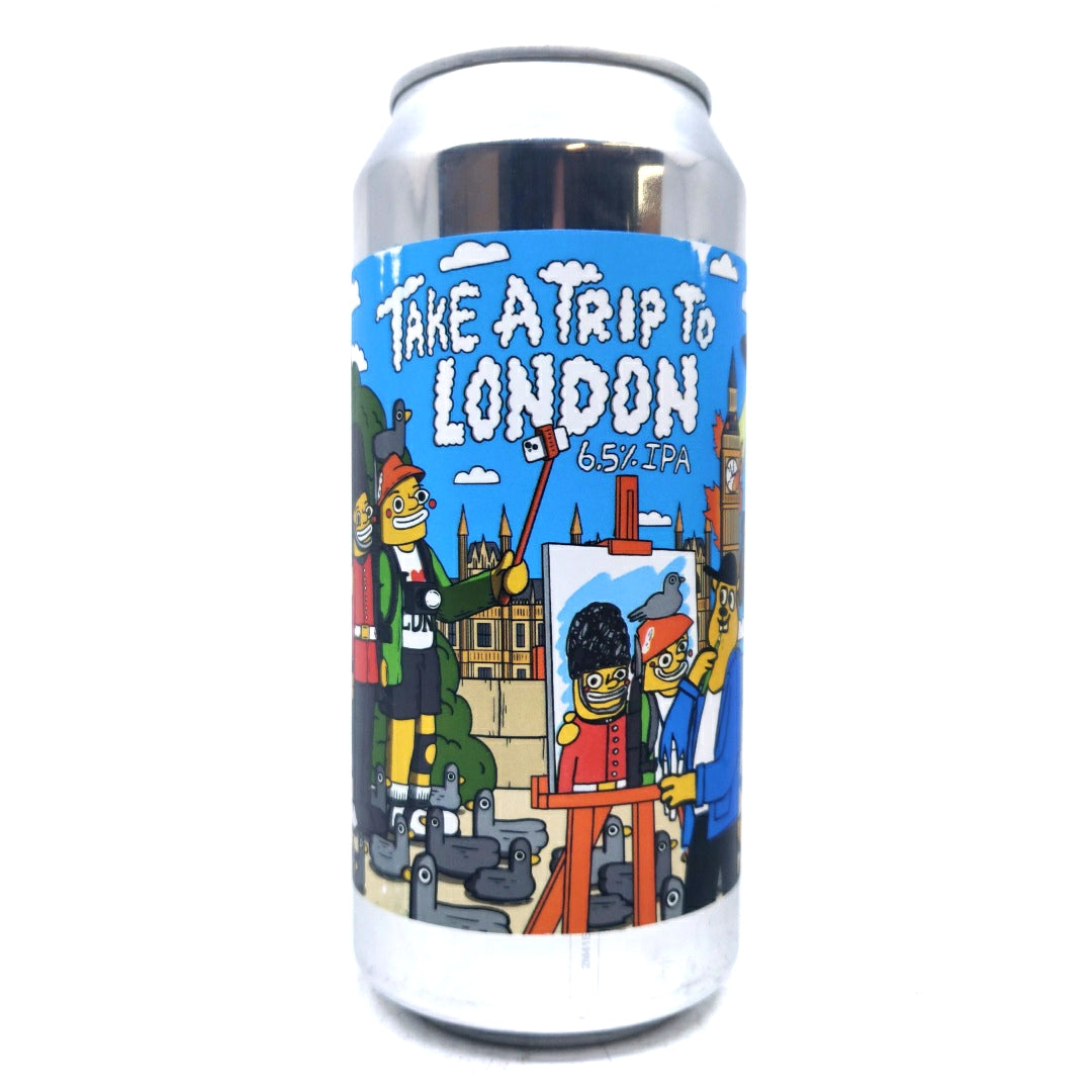 Bluntrock x Pretty Decent Take A Trip To London IPA 6.5% (440ml can)-Hop Burns & Black