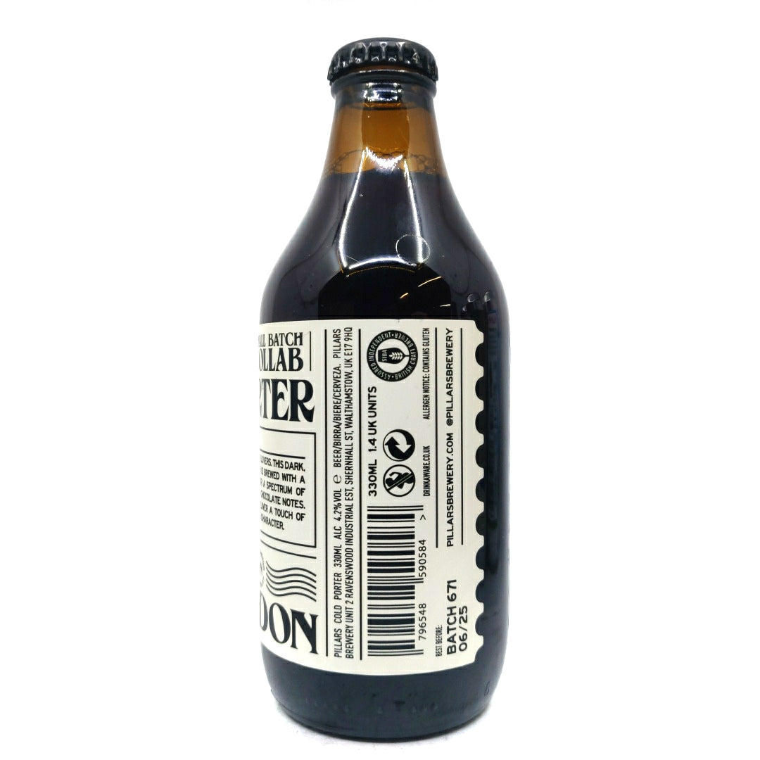 Pillars Cold Porter 4.2% (330ml)-Hop Burns & Black