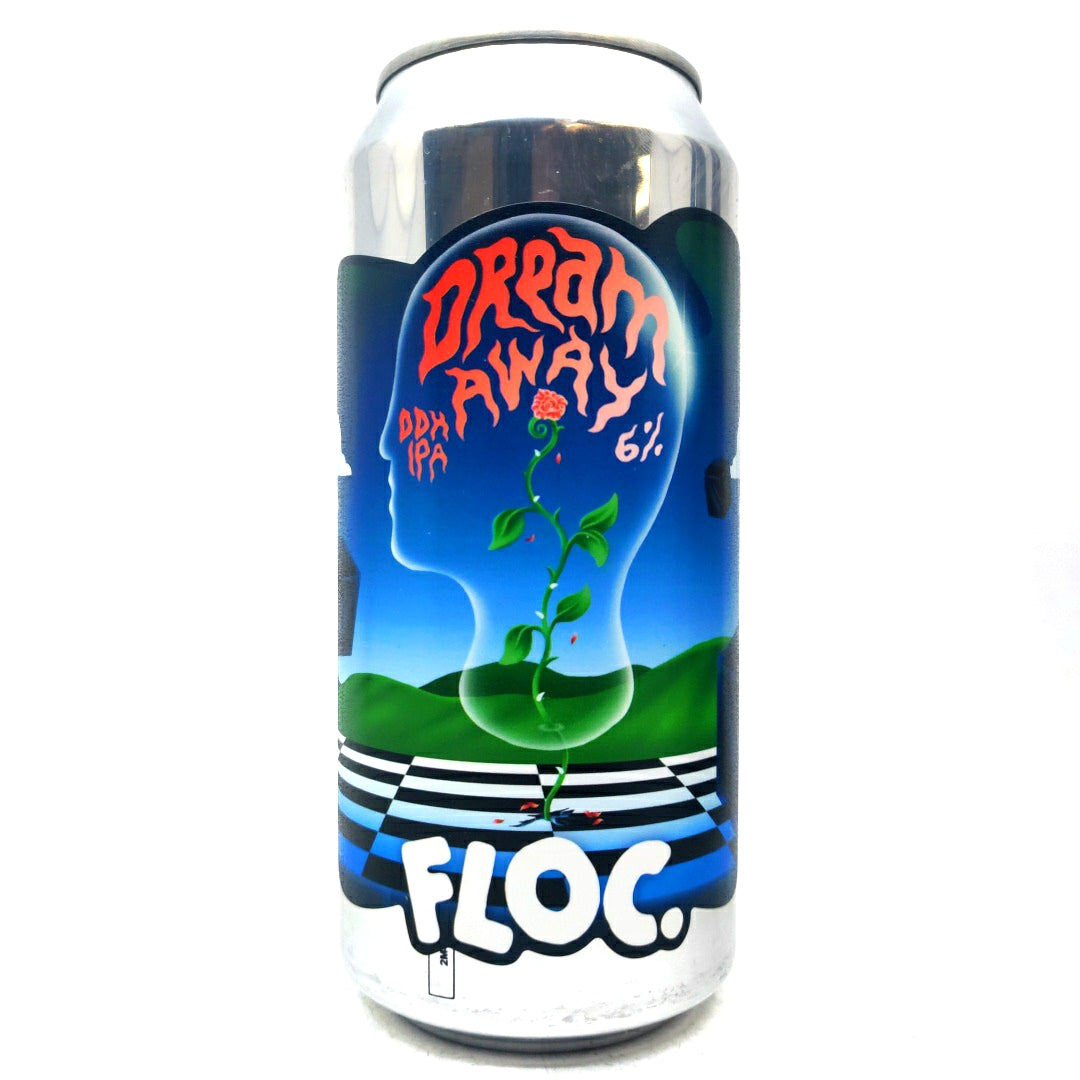 Floc Brewing Dream Away IPA 6% (440ml can)-Hop Burns & Black