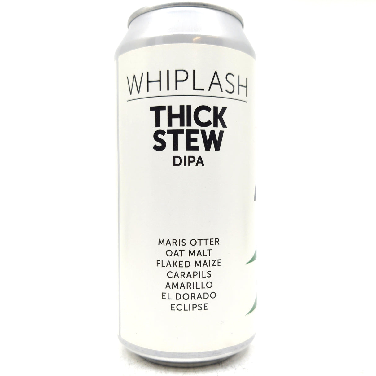 Whiplash Thick Stew Double IPA 8% (440ml can)-Hop Burns & Black