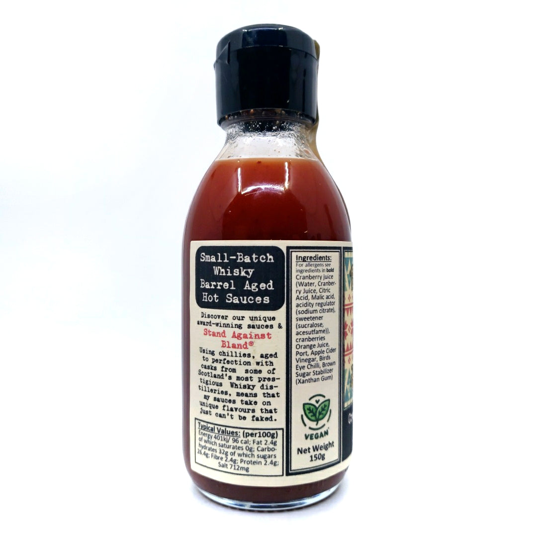 Big Jim's Cranberry Port & Orange Peri-Peri Sauce (150g)-Hop Burns & Black