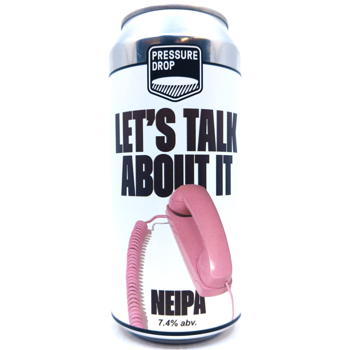 Pressure Drop Let's Talk About It New England IPA 7.4% (440ml can)-Hop Burns & Black