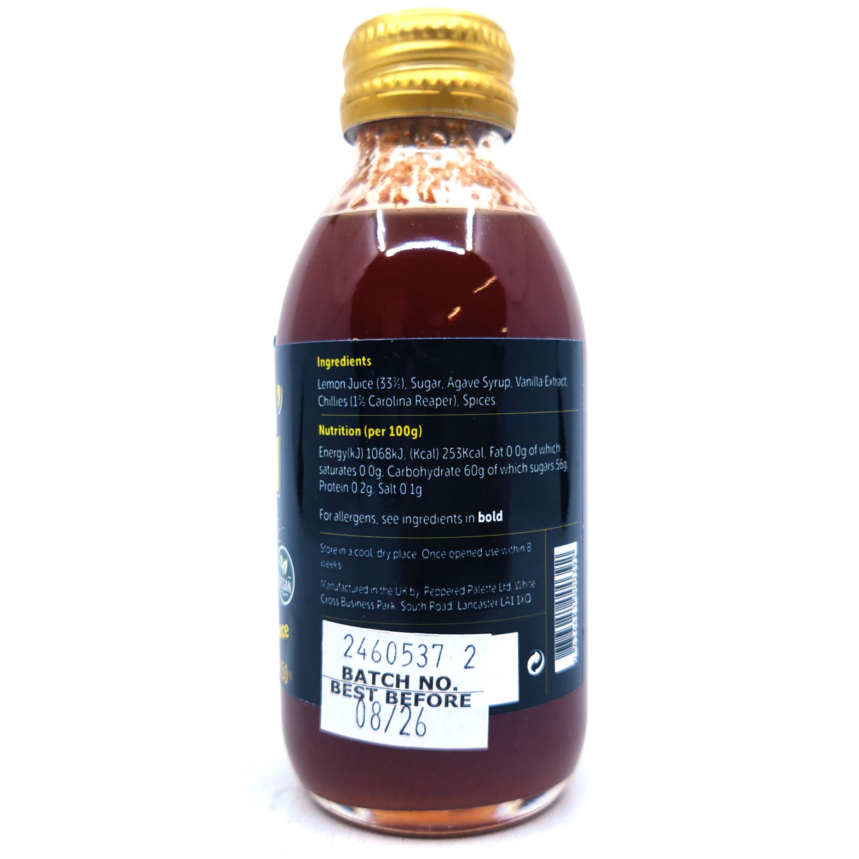 Toad Sweat Zippin' Lemon Hot Sauce Carolina Reaper Edition (150ml)-Hop Burns & Black