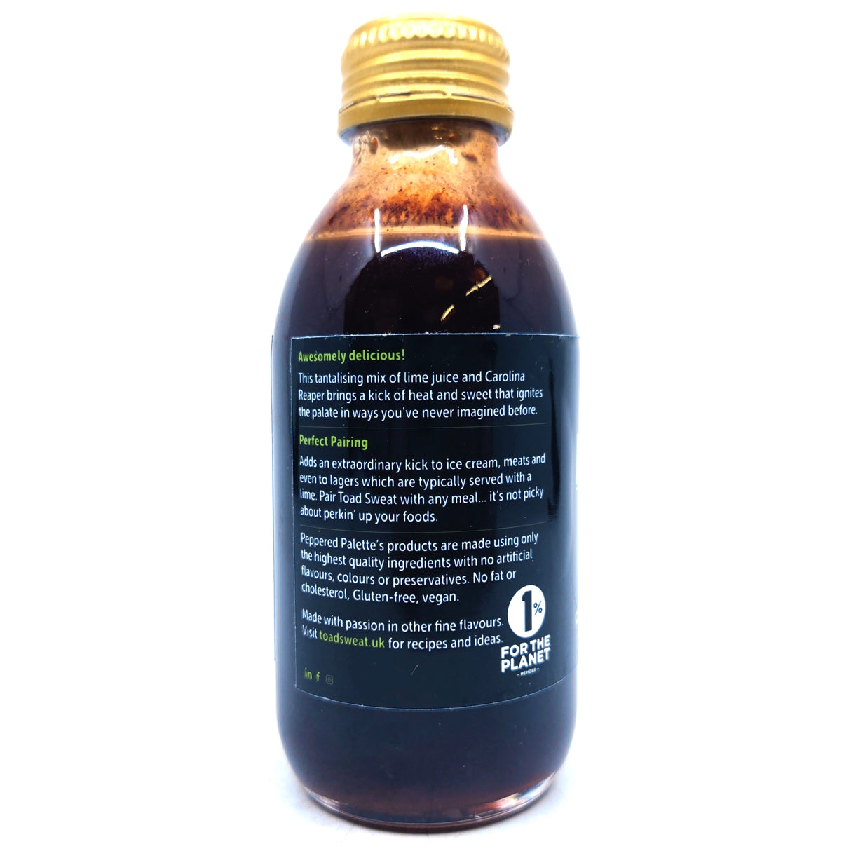 Toad Sweat Kickin' Key Lime Hot Sauce Carolina Reaper Edition (150ml)-Hop Burns & Black