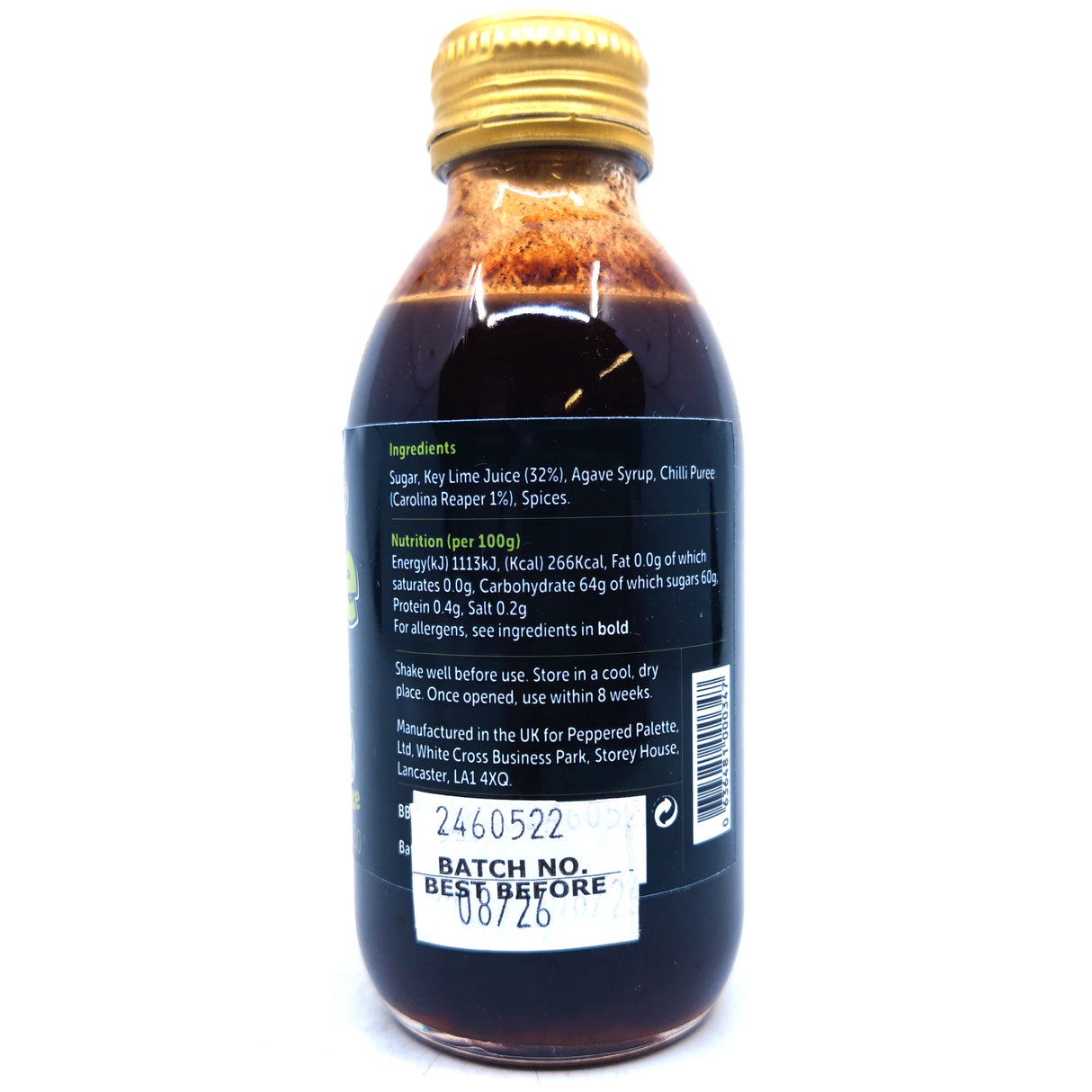 Toad Sweat Kickin' Key Lime Hot Sauce Carolina Reaper Edition (150ml)-Hop Burns & Black