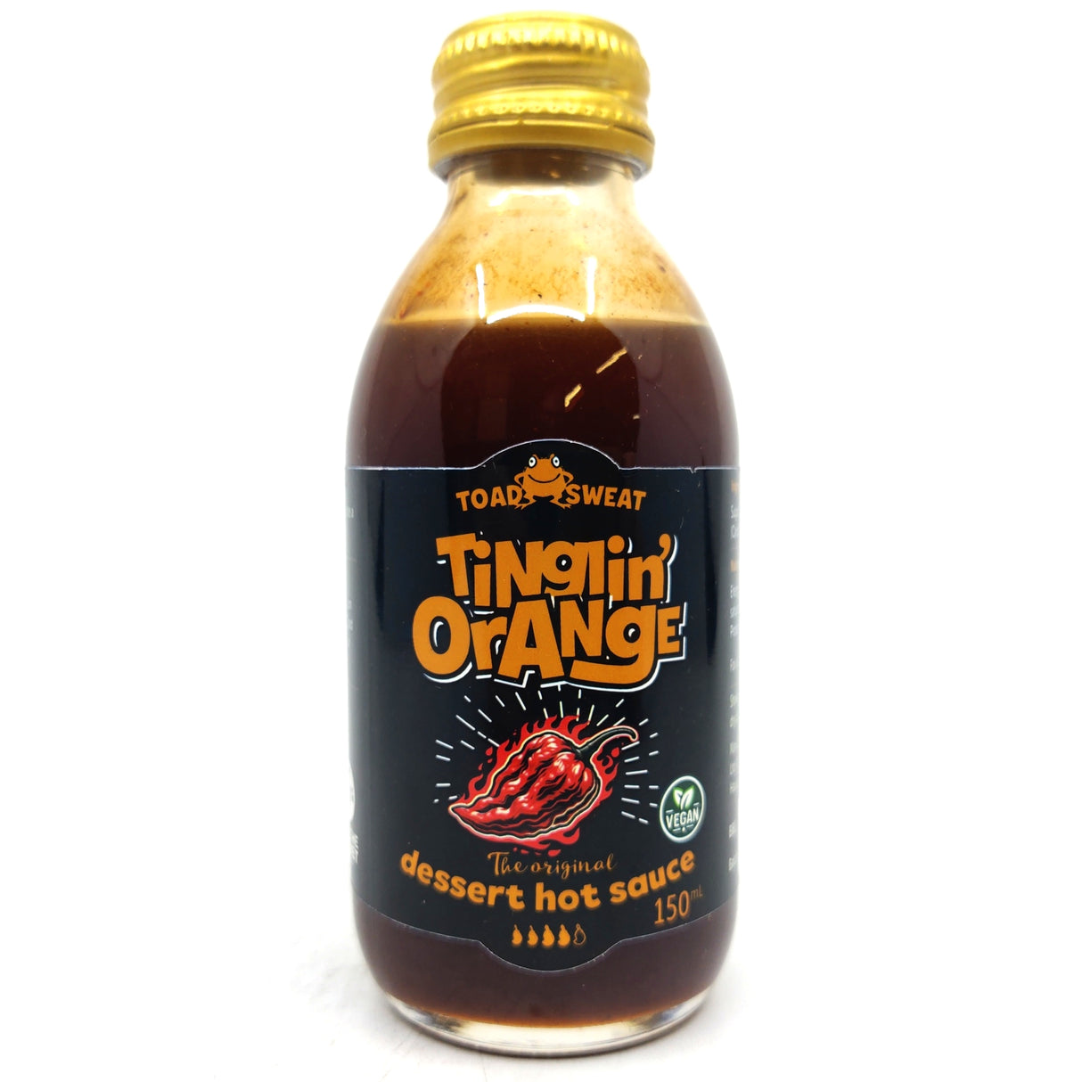 Toad Sweat Tinglin' Orange Hot Sauce Carolina Reaper Edition (150ml)-Hop Burns & Black