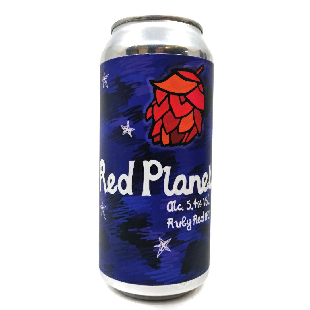 St Mars Of The Desert Red Planet Red IPA 5.4% (440ml can)-Hop Burns & Black
