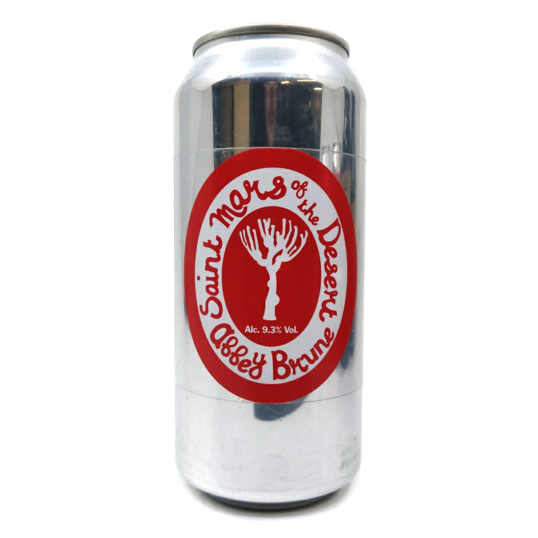 St Mars Of The Desert Abbey Brune Belgian Dark Ale 9.3% (440ml can)-Hop Burns & Black