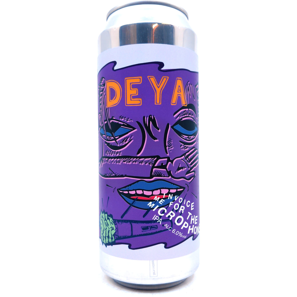 DEYA Invoice Me For The Microphone IPA 6.5% (500ml can)-Hop Burns & Black