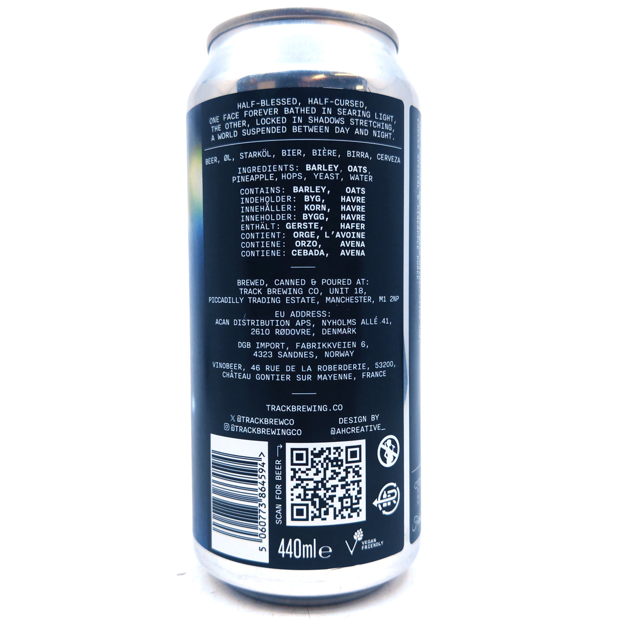 Track x Fidens Helio Double IPA 8.2% (440ml can)-Hop Burns & Black