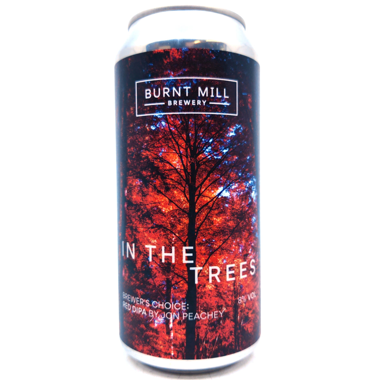 Burnt Mill In The Trees Red Double IPA 8% (440ml can)-Hop Burns & Black
