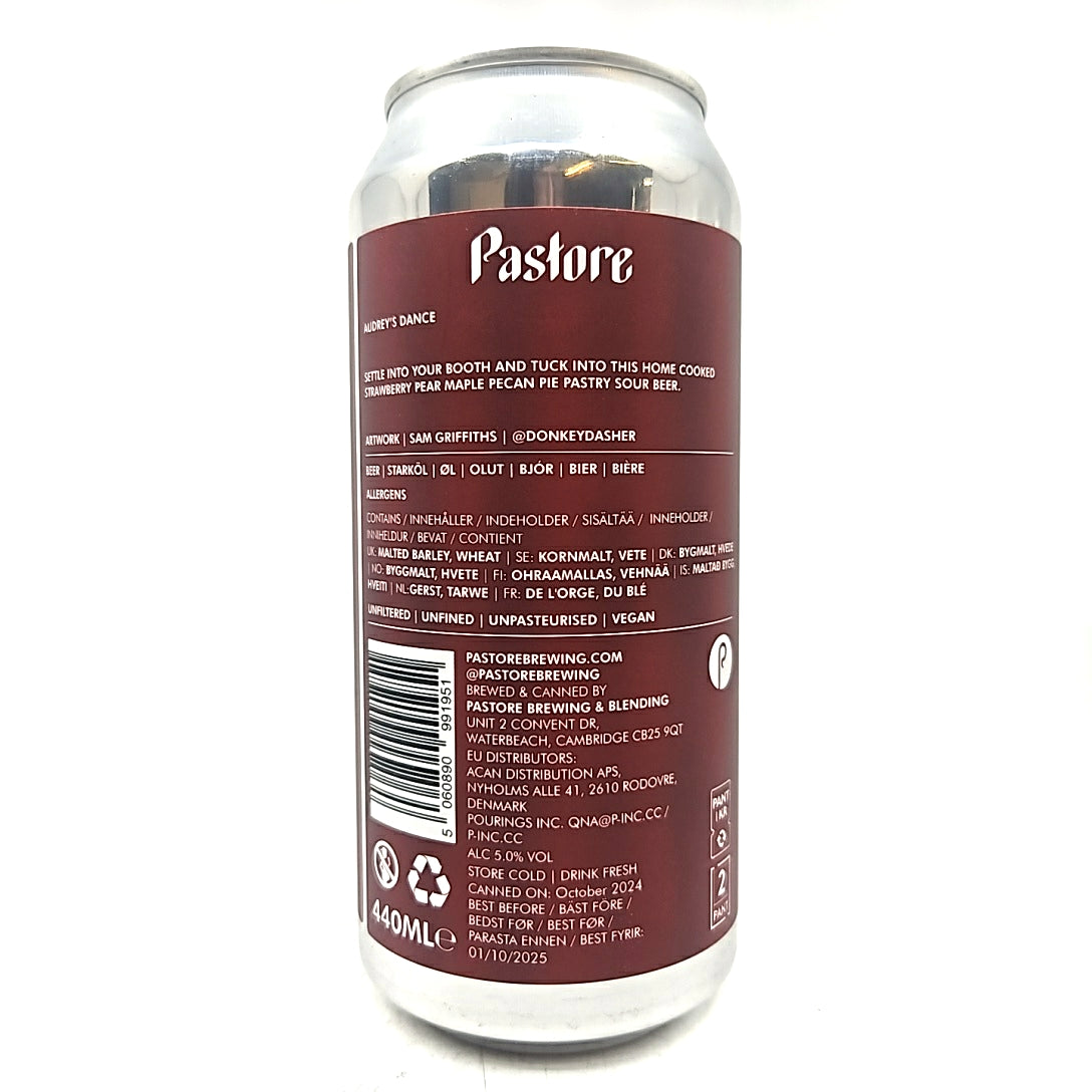 Pastore Audrey's Dance Strawberry Pear Maple Pecan Pie Sour 5% (440ml can)-Hop Burns & Black