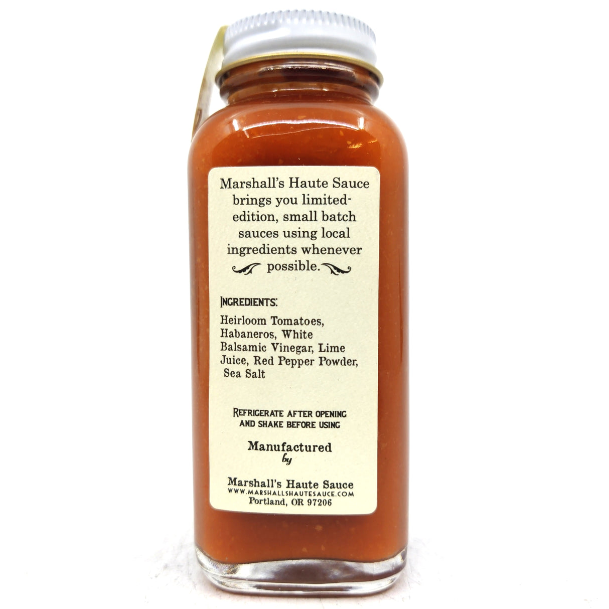 Marshall's Haute Heirloom Habanero Hot Sauce (138ml)-Hop Burns & Black