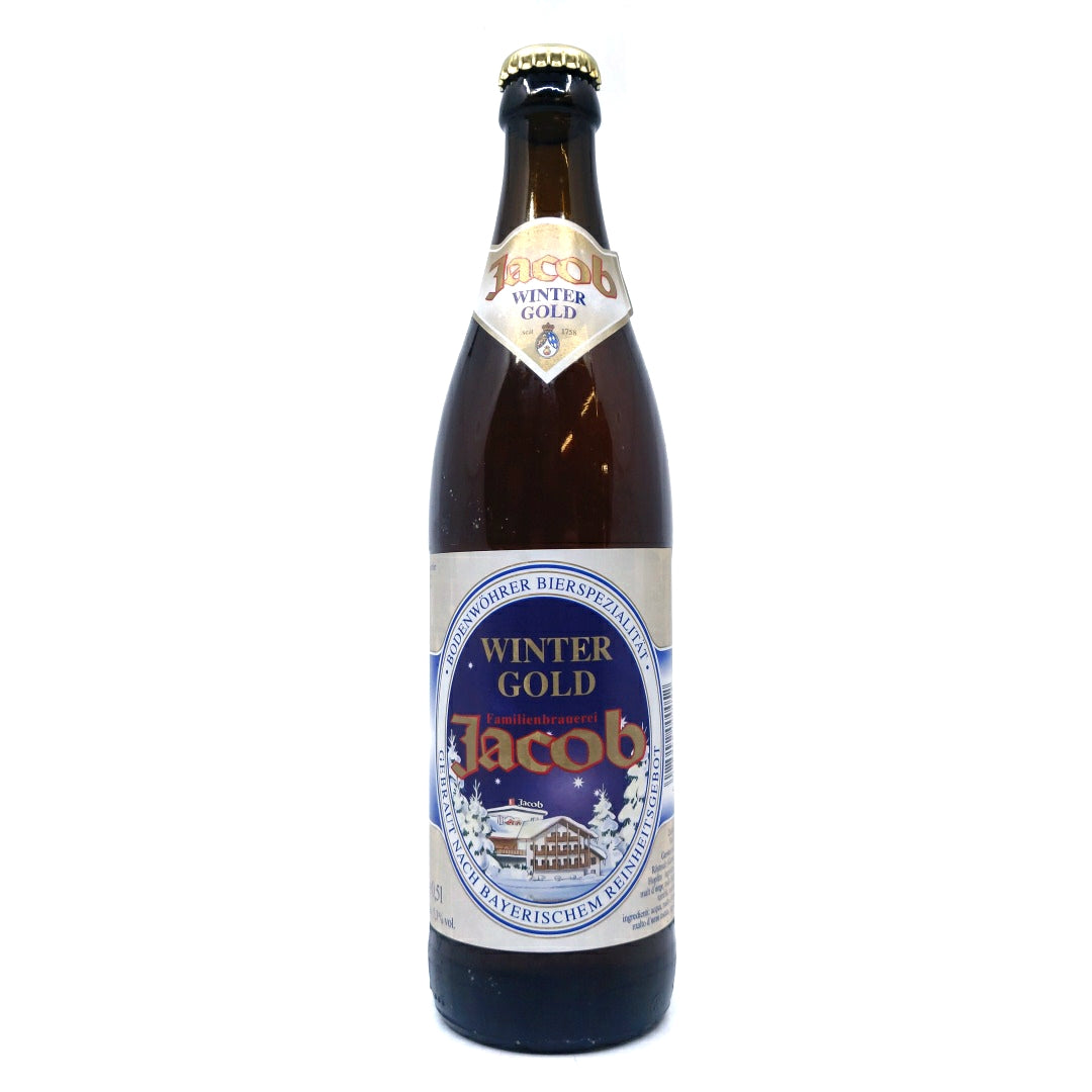 Jacob Winter Gold Lager 5.3% (500ml)-Hop Burns & Black