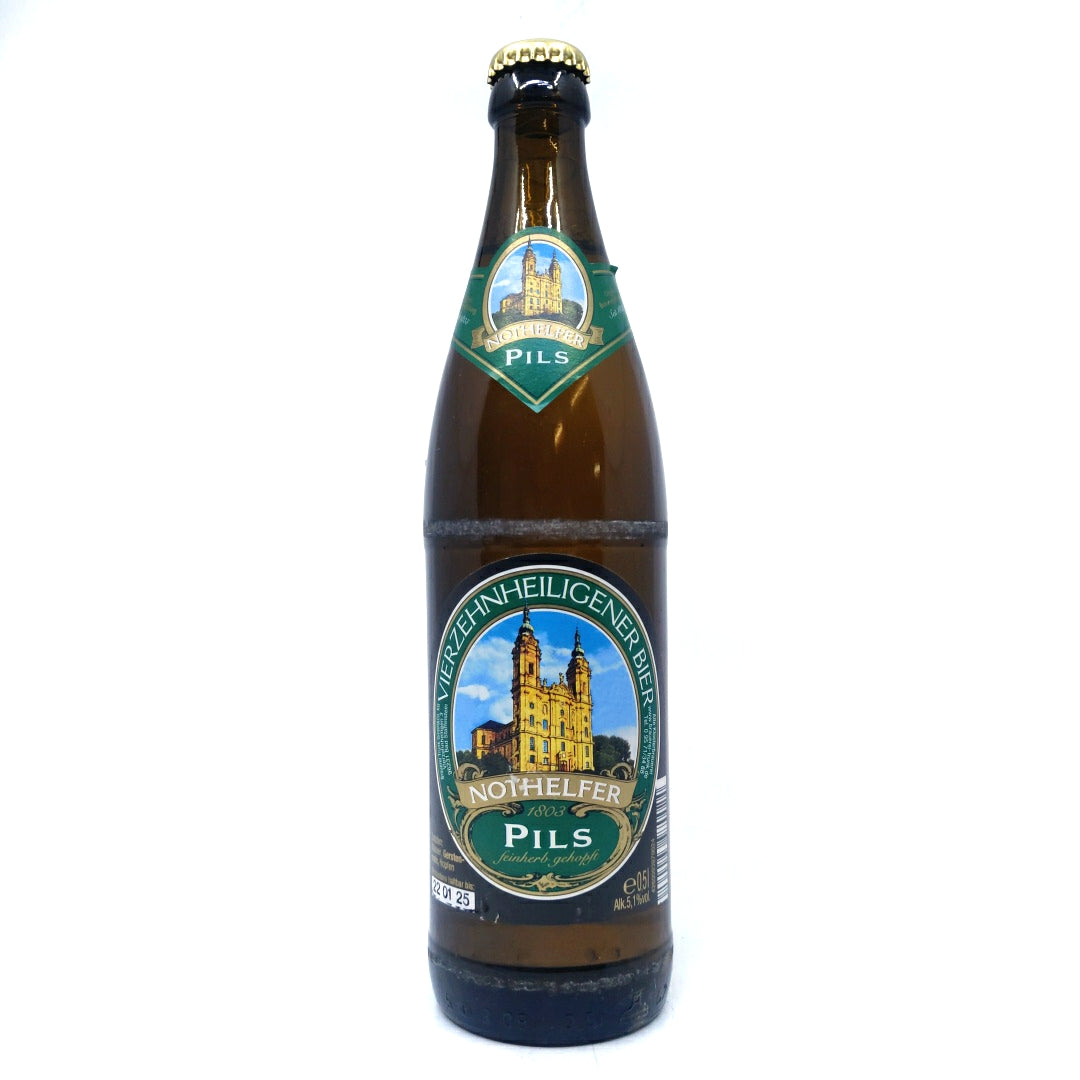Trunk Vierzehnheiligen Nothelfer Pils 5.1% (500ml)-Hop Burns & Black