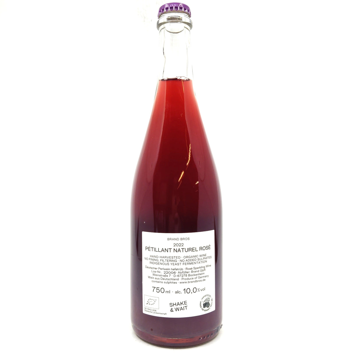 Brand Rose Pet Nat 2022 10% (750ml)-Hop Burns & Black