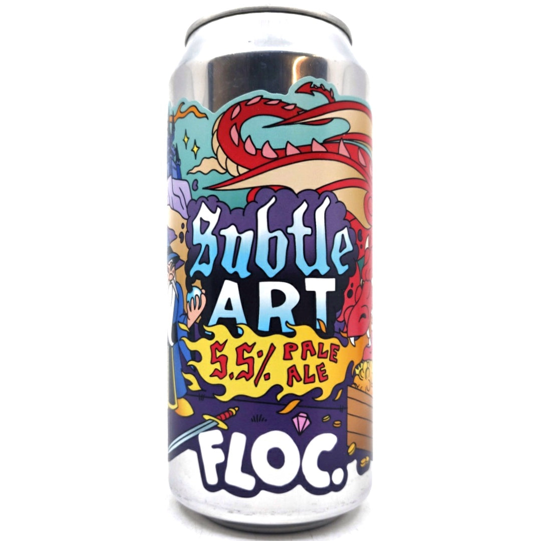 Floc Brewing Subtle Art Pale Ale 5.5% (440ml can)-Hop Burns & Black