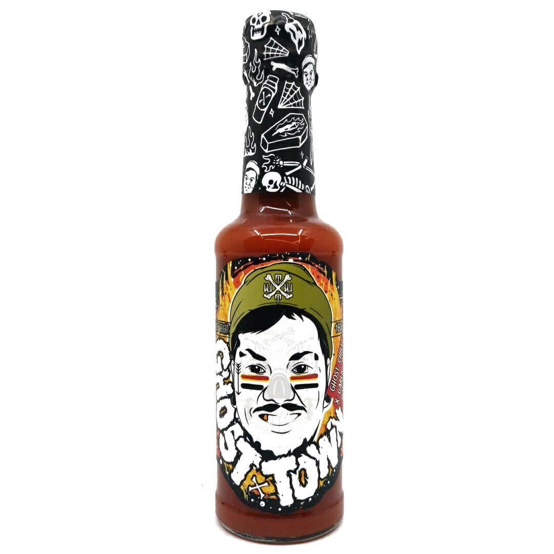 Tubby Tom's Ghost Town Hot Sauce (150g)-Hop Burns & Black