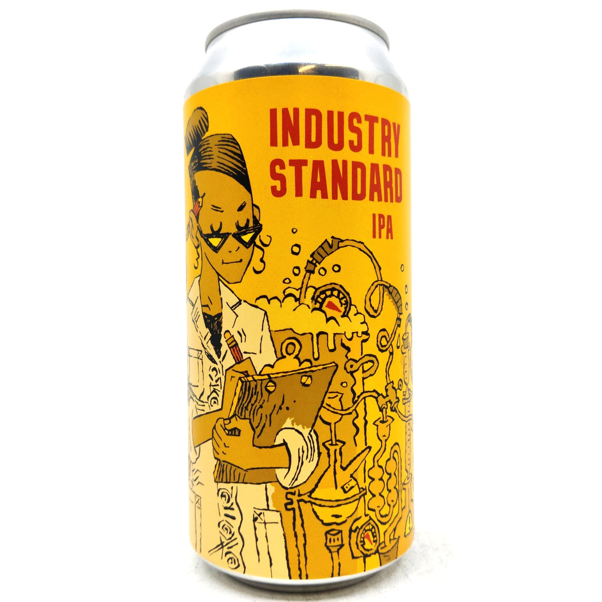 Burning Sky Industry Standard IPA 6% (440ml can)-Hop Burns & Black