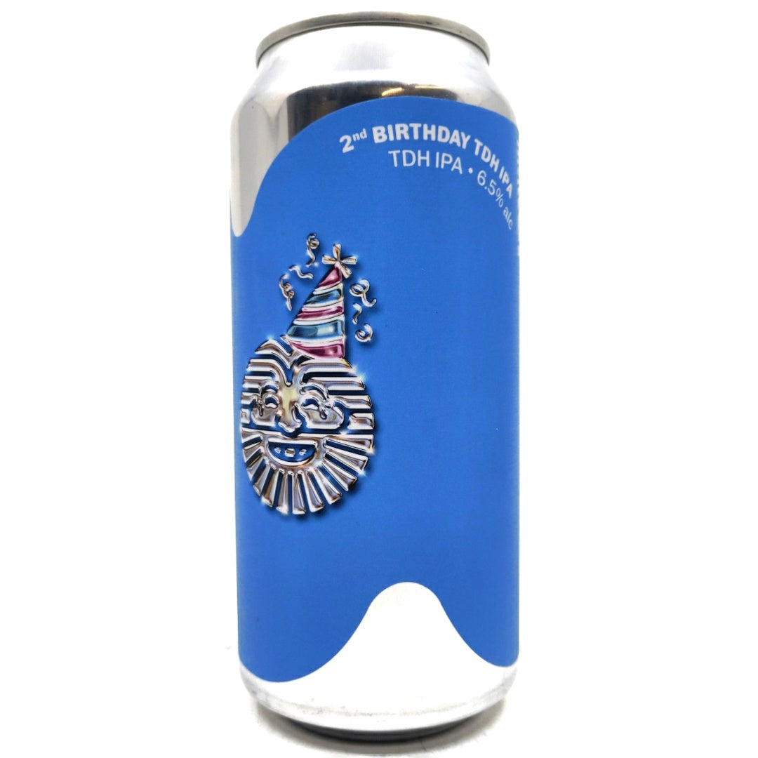 Sureshot 2nd Birthday TDH IPA 6.5% (440ml can)-Hop Burns & Black