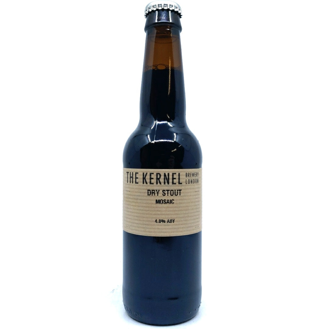 Kernel Dry Stout 4.8% (330ml)-Hop Burns & Black