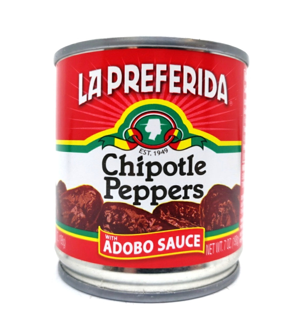 La Preferida Canned Chipotles in Adobo (198g)-Hop Burns & Black