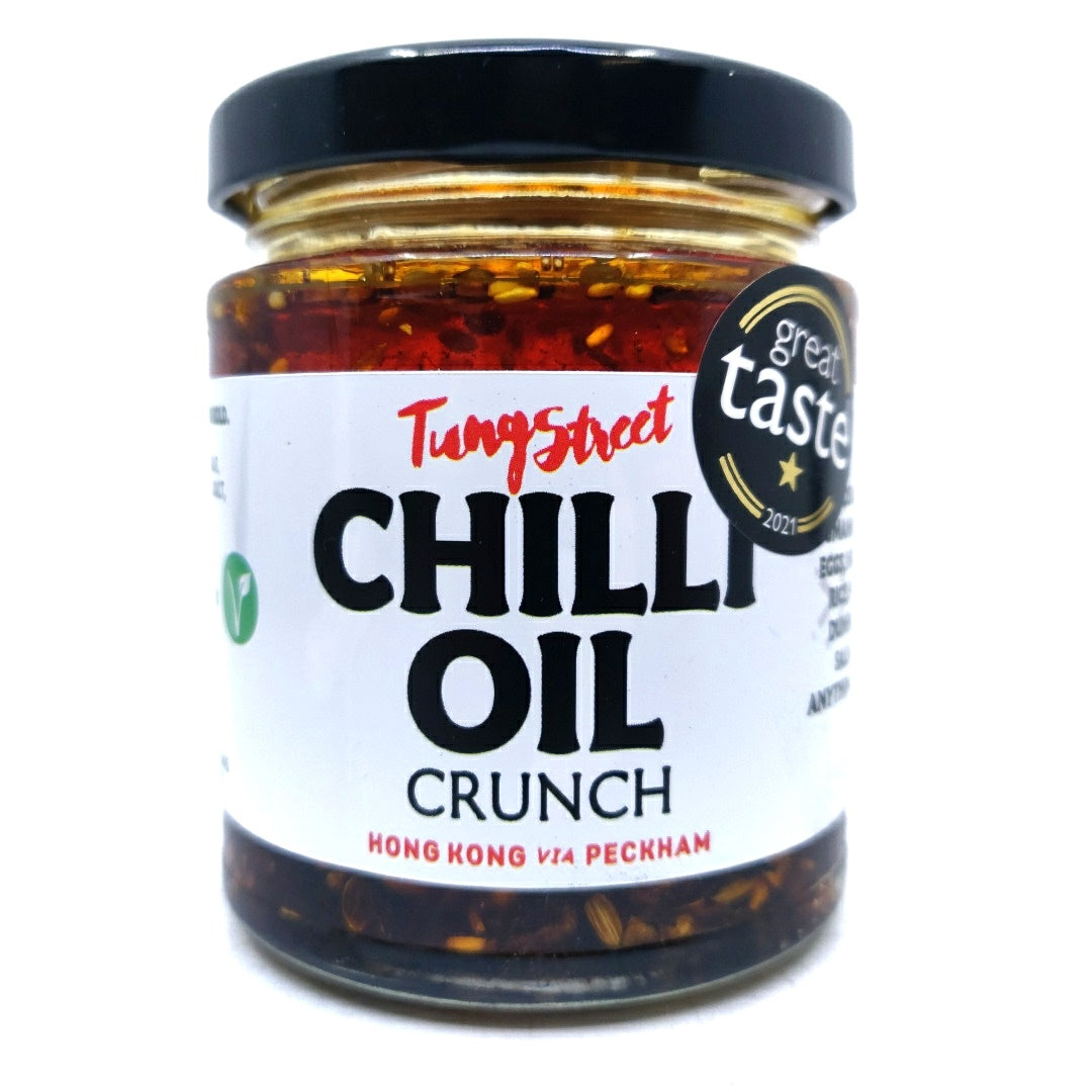 Tung Street Chilli Oil (160g)-Hop Burns & Black