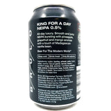 Brulo King For A Day DDH Alcohol-Free New England IPA 0.5% (330ml can)-Hop Burns & Black