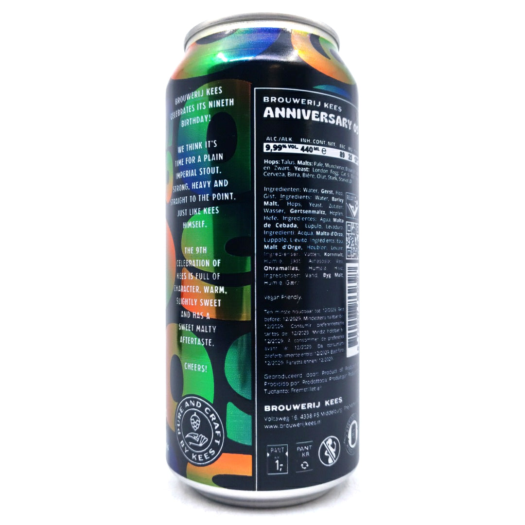 Kees Anniversary #09 Imperial Stout 9.99% (440ml can)-Hop Burns & Black