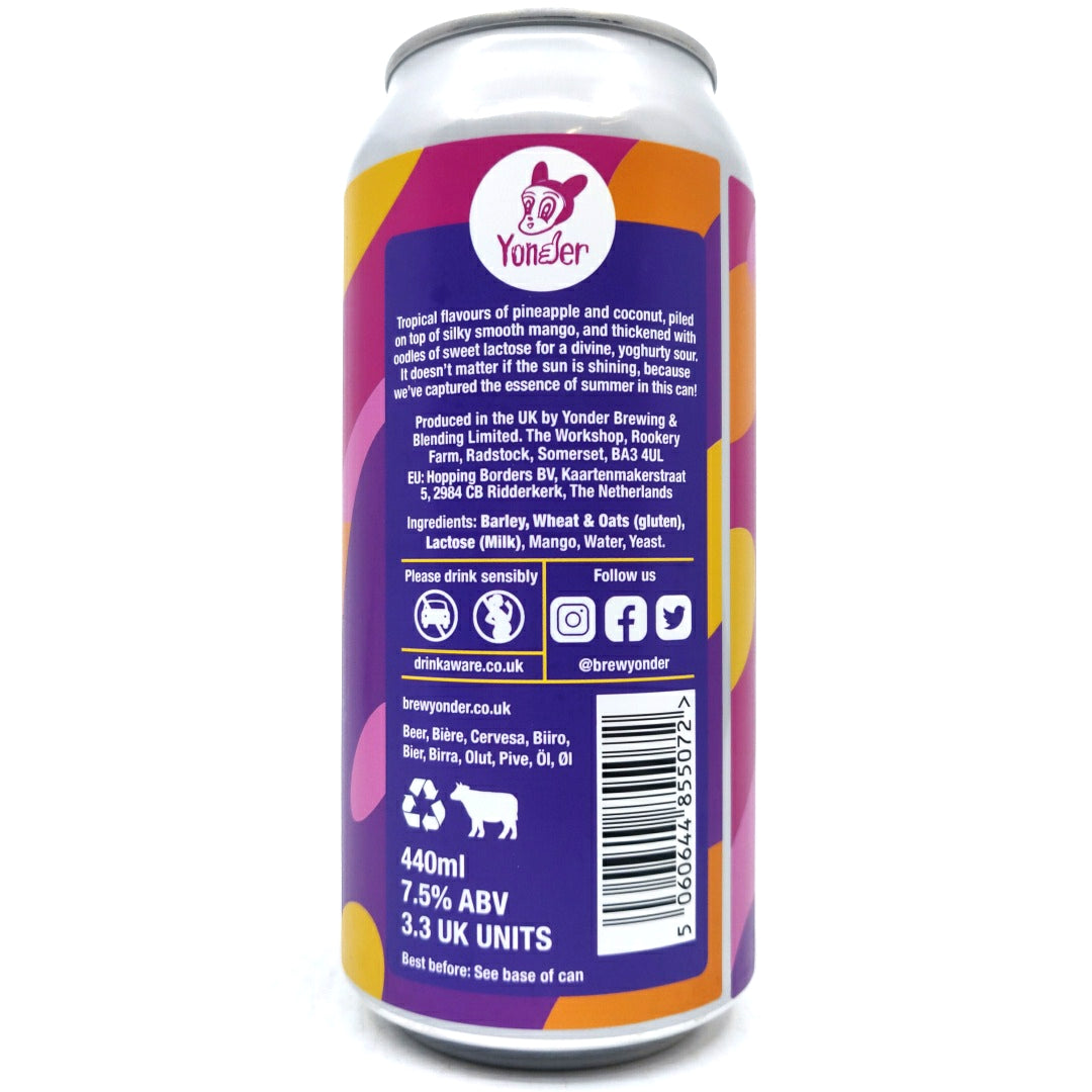 Yonder Pina Colassi Cocktail Sour 7.5% (440ml can)-Hop Burns & Black