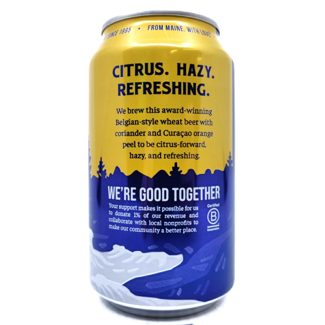 Allagash White Belgian-Style Wheat Beer 5.2% (355ml can)-Hop Burns & Black