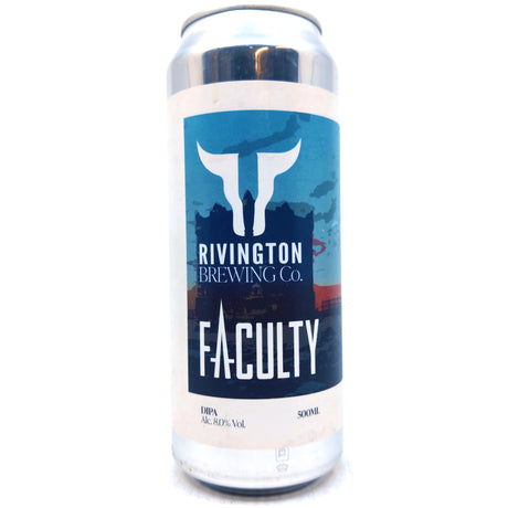 Rivington Faculty Double IPA 8% (500ml can)-Hop Burns & Black