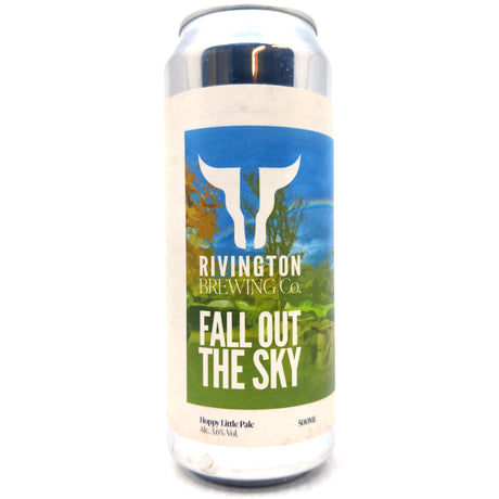 Rivington Fall Out the Sky Hoppy Little Pale Ale 3.6% (500ml can)-Hop Burns & Black