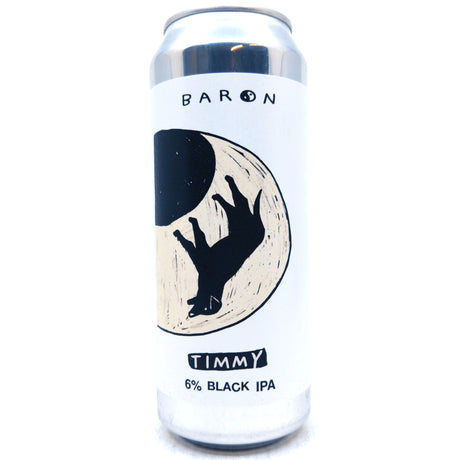 Baron Brewing Timmy Black IPA 6% (500ml can)-Hop Burns & Black