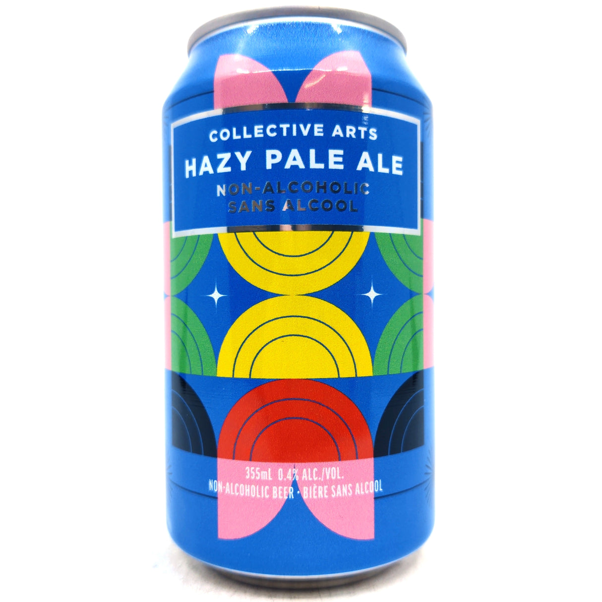 Collective Arts Hazy Pale Ale (Non Alcoholic) 0.4% (355ml can)-Hop Burns & Black