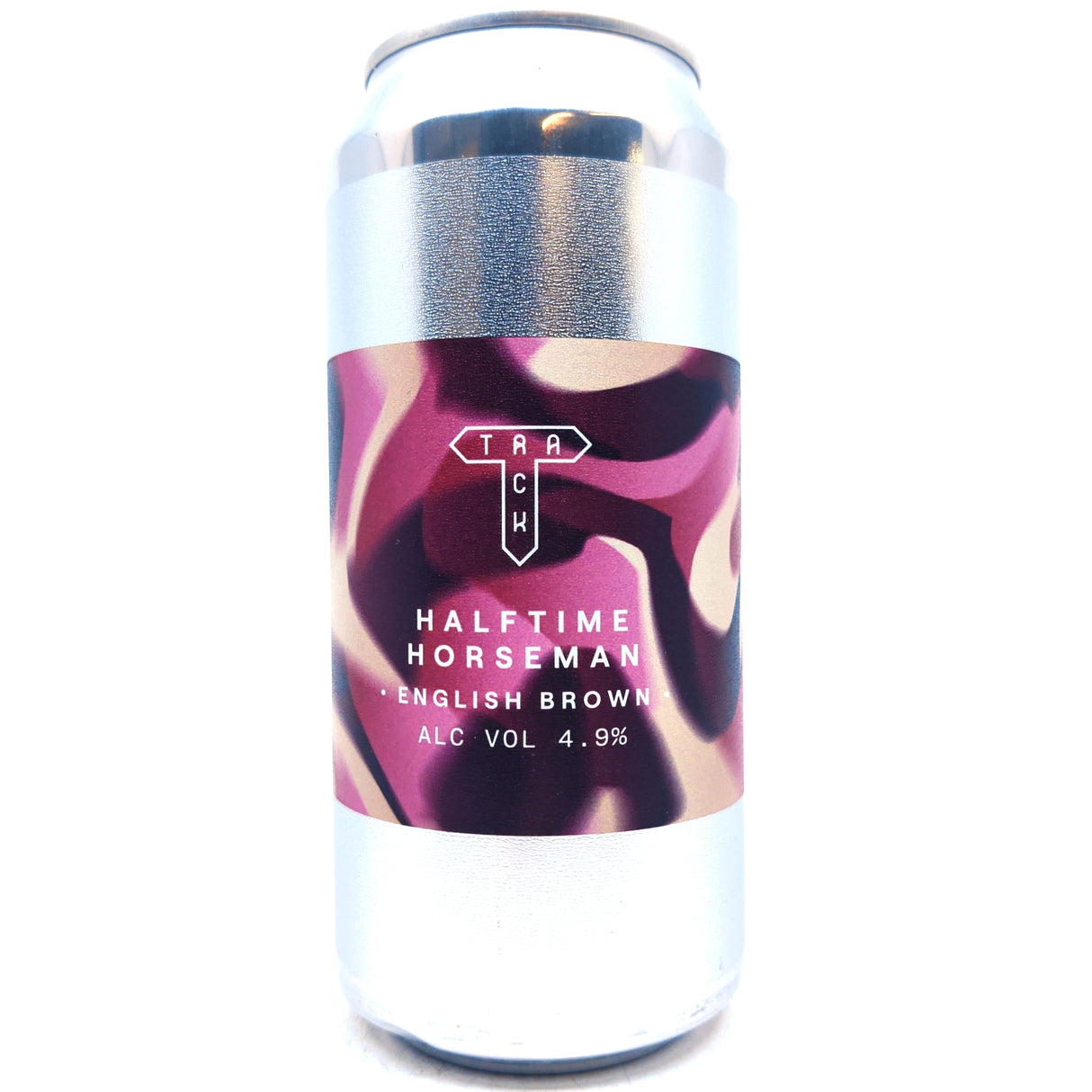 Track Halftime Horseman English Brown Ale 4.9% (440ml can)-Hop Burns & Black