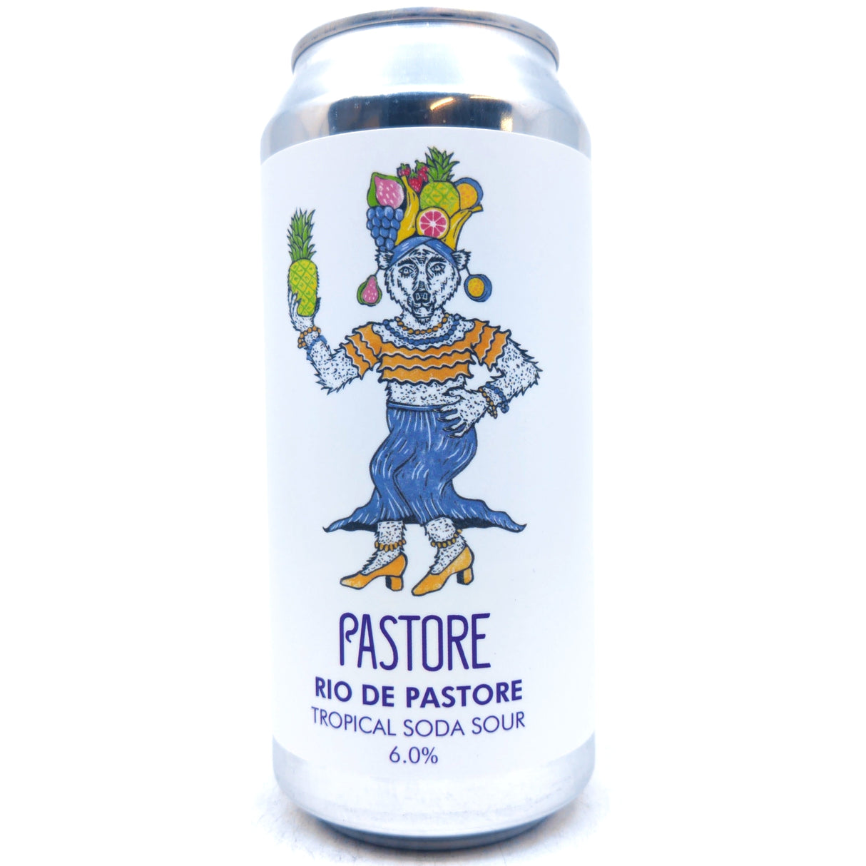 Pastore Rio de Pastore Tropical Soda Sour 9% (440ml can)-Hop Burns & Black