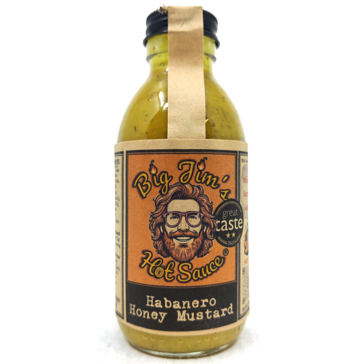 Big Jim's Habanero Hot Honey Mustard Hot Sauce (150g)-Hop Burns & Black