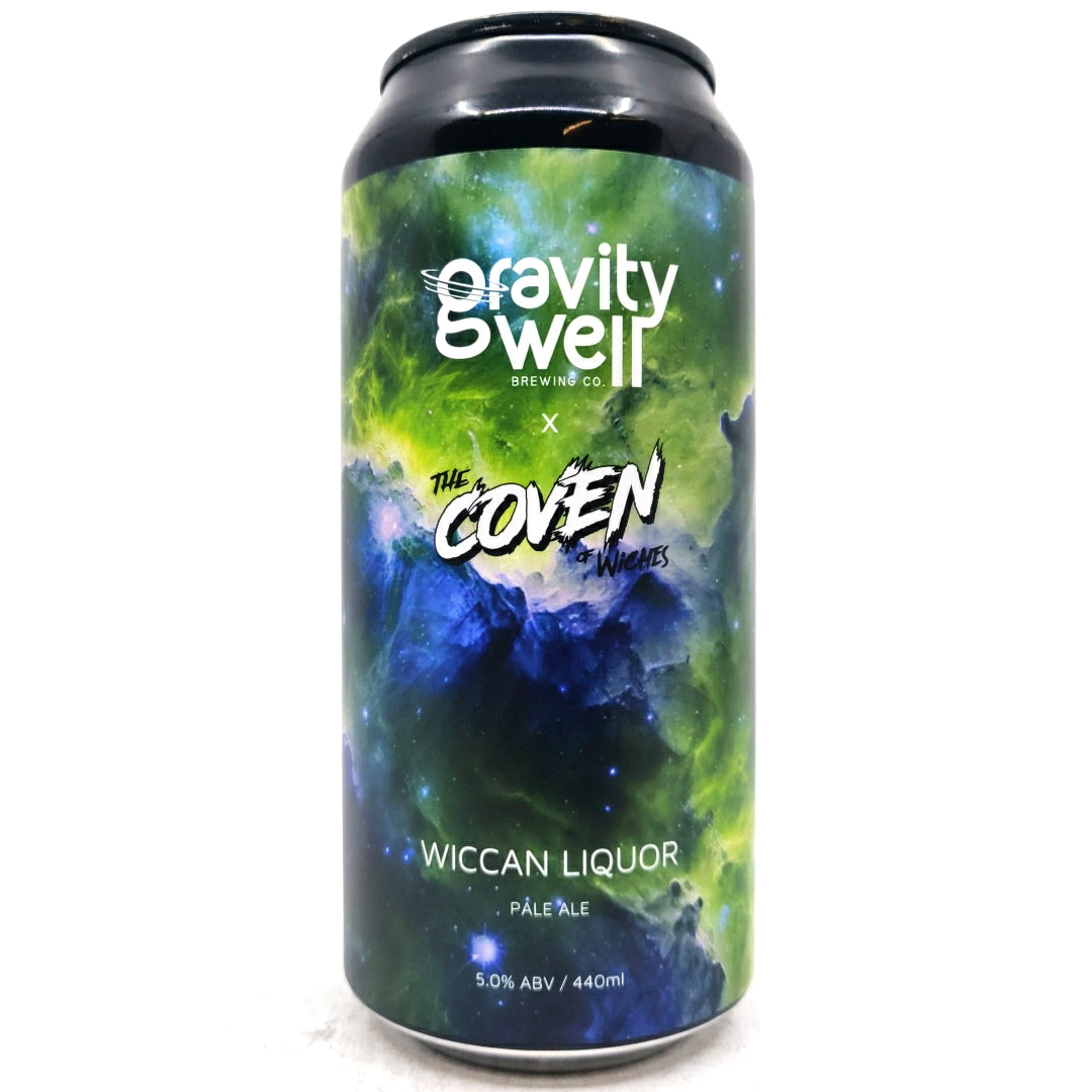 Gravity Well Wiccan Liquor Pale Ale 5% (440ml can)-Hop Burns & Black