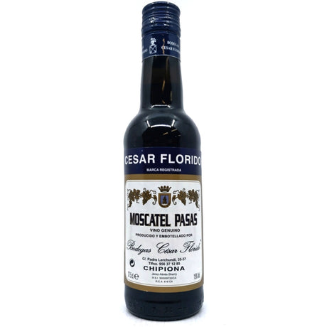 Cesar Florido Moscatel Pasas Sherry 15% (375ml)-Hop Burns & Black