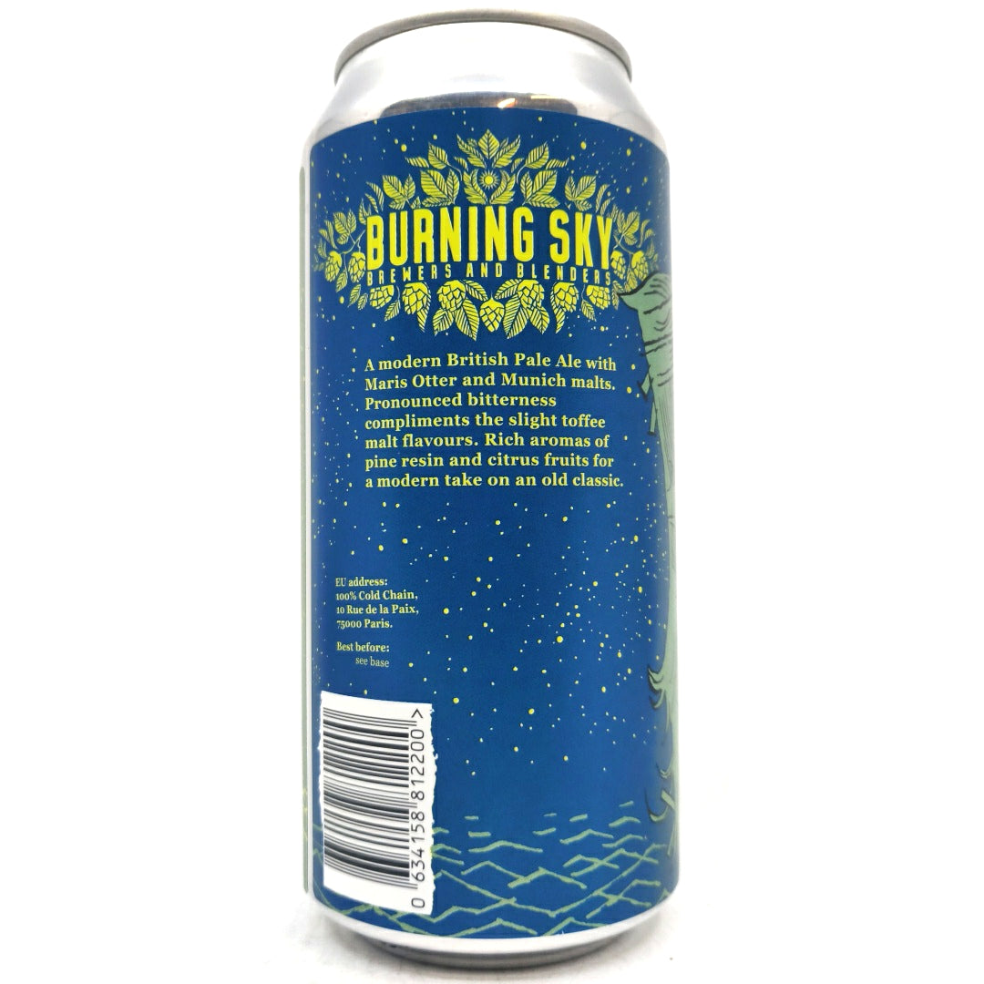 Burning Sky Northern Light Pale Ale 4.6% (440ml can)-Hop Burns & Black