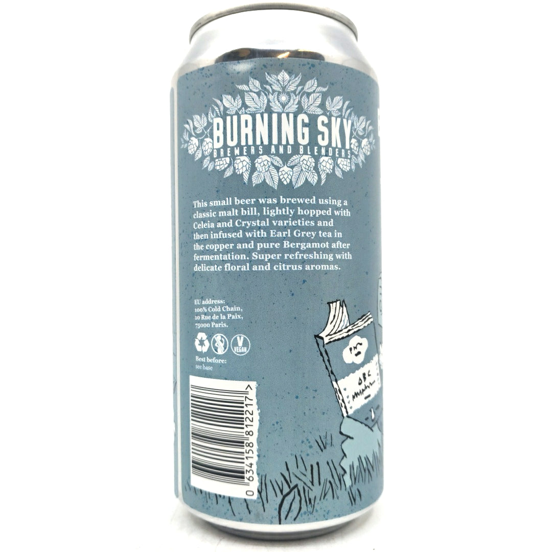 Burning Sky Earl Grey Grisette 3.4% (440ml can)-Hop Burns & Black