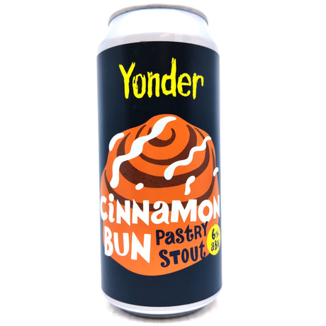 Yonder Cinnamon Bun Pastry Stout 6% (440ml can)-Hop Burns & Black