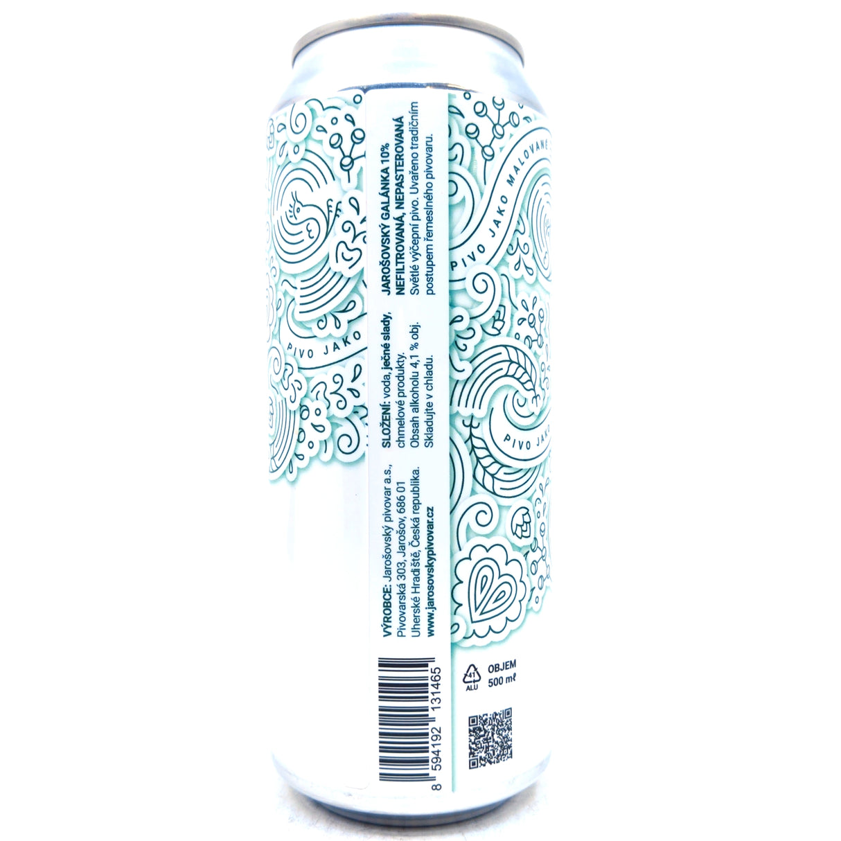 Jarosovsky Pivovar 10 Galanka Lager 4.1% (500ml can)-Hop Burns & Black