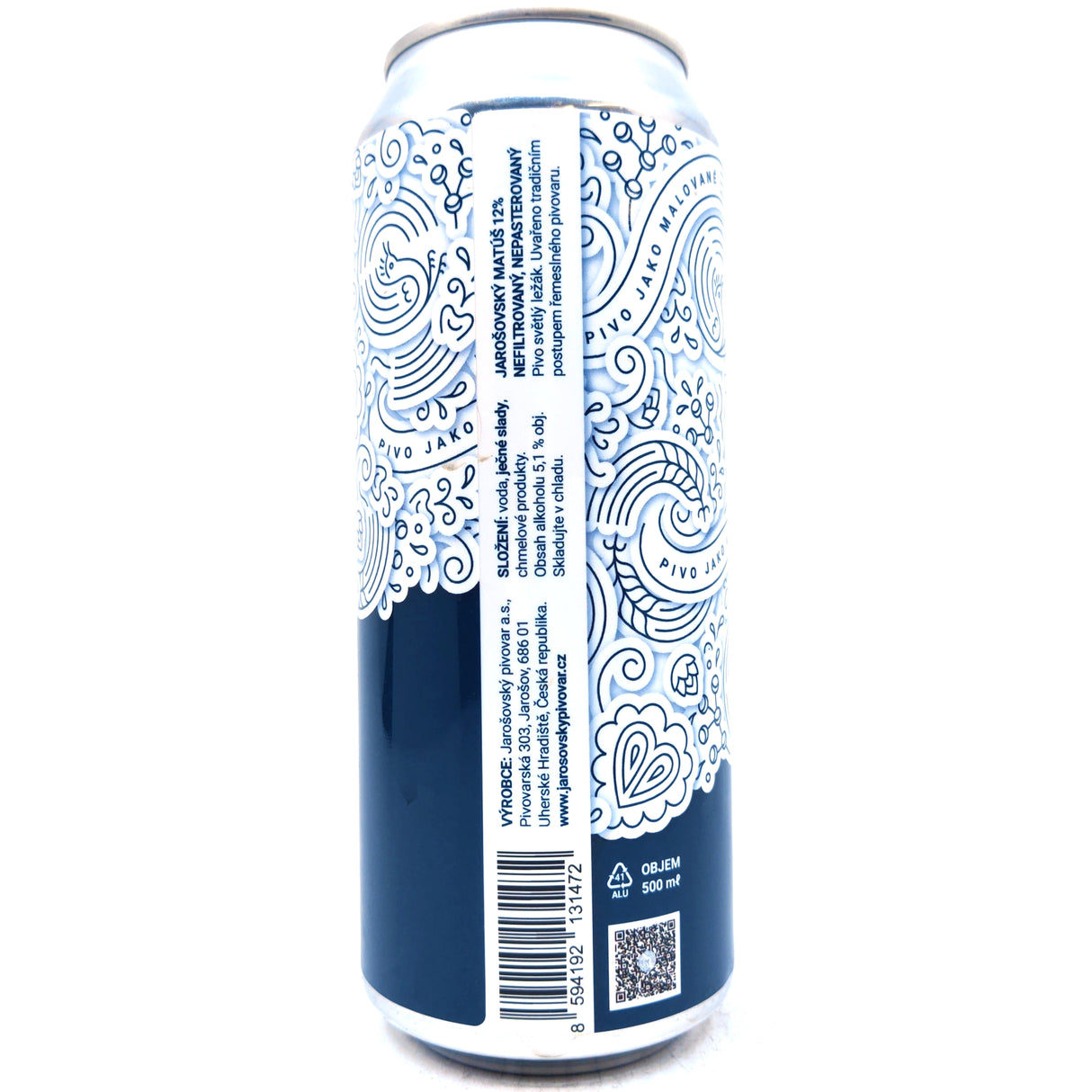 Jarosovsky Pivovar 12 Matus Pilsner 5.1% (500ml can)-Hop Burns & Black